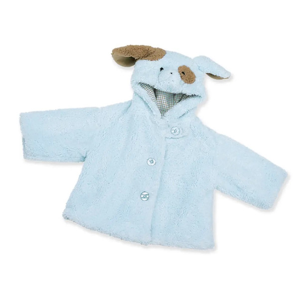 The Bearington Collection Waggles Puppy Dog Plush Blue Coat 6-12 Months Baby