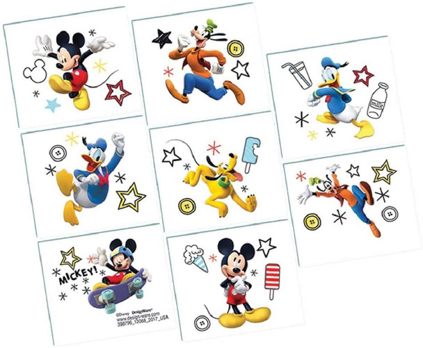 Disney Mickey And The Roadster Racers Temporary Tattoos Birthday Loot