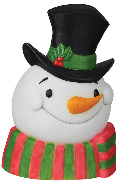 Snowman Hanging Plaque With Lights & Sounds Christmas Decoration Prop