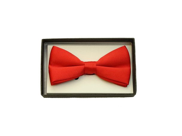 Red Satin Bow Tie Adult Adjustable Tuxedo Bowtie Costume Accessory