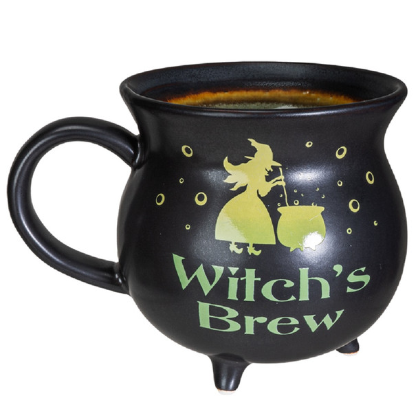 Pacific Giftware 32oz Witch's Brew Cauldron Coffee Mug Halloween Soup Cup
