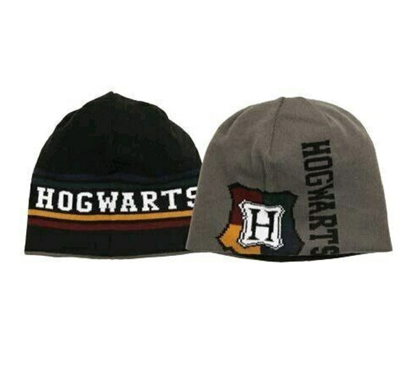 Harry Potter Hogwarts Reversible Knit Beanie Hat