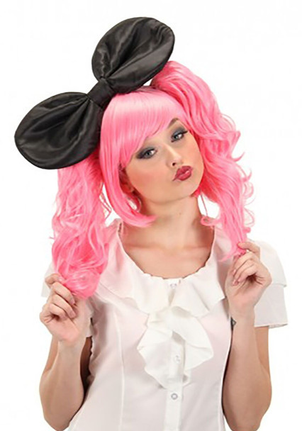 Giant Anime Bow Black Costume Accessory