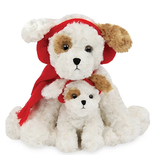 The Bearington Collection Buddy And Buster Dog Christmas Plush Stuffed Animal