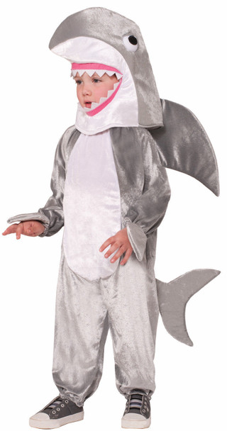 Shark Costume Child Soft Plush Gray Big White Sharknado Week Medium Large New