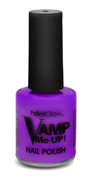 Paint Glow Vamp It Up Nail Polish Make-up Halloween Gothic 12ml Purple