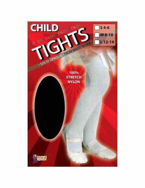 Lil' Tights Solid Black Tights Child Costume Accessory Small 4-6 40-55lbs