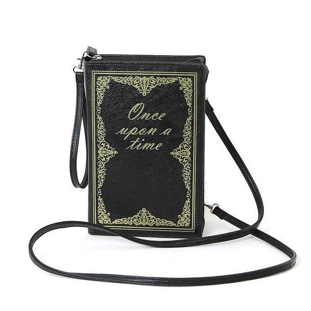 Bound Once Upon A Time Book Vintage Look Shoulder Bag Purse