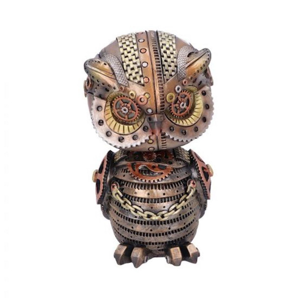 Nemesis Now Hoot Beak Steampunk Owl Cogwork Collectible Resin 5" Figurine