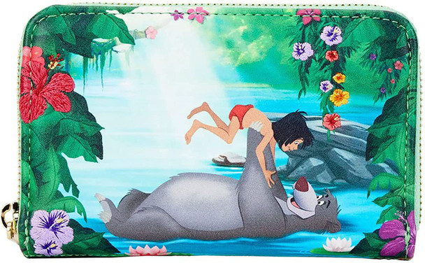 Loungefly Disney Jungle Book Bare Necessities Scene Zip Around Wallet