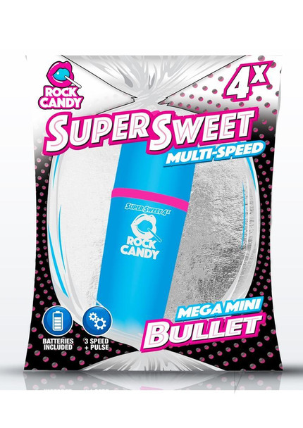 Rock Candy Sex Toys Super Sweet Multi-Speed Mega Mini Bullet Blue