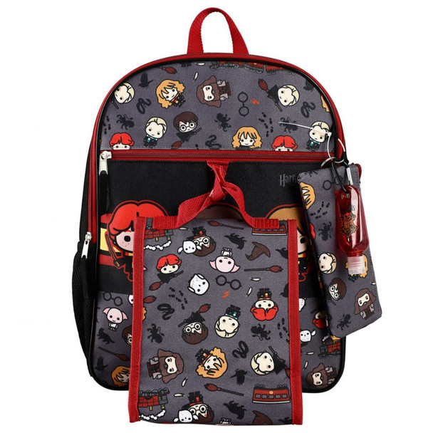 Bioworld Licensed Harry Potter 6 Piece Backpack Set Schoolbag