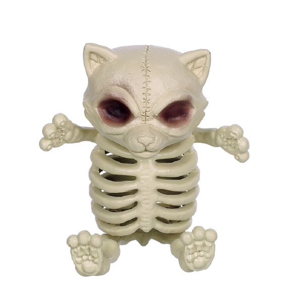 Crazy Bonez Kitty Bonez Cat Skeleton Bones Halloween Prop Horror Haunted House