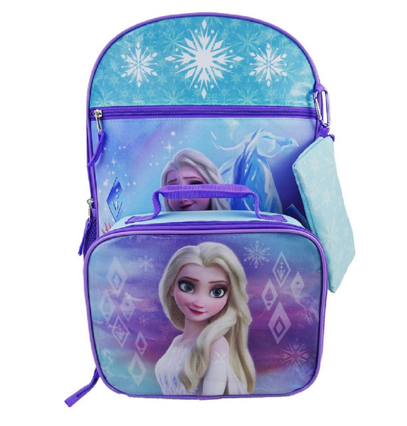 Bioworld Licensed Disney Frozen Elsa 4 Piece Backpack Set