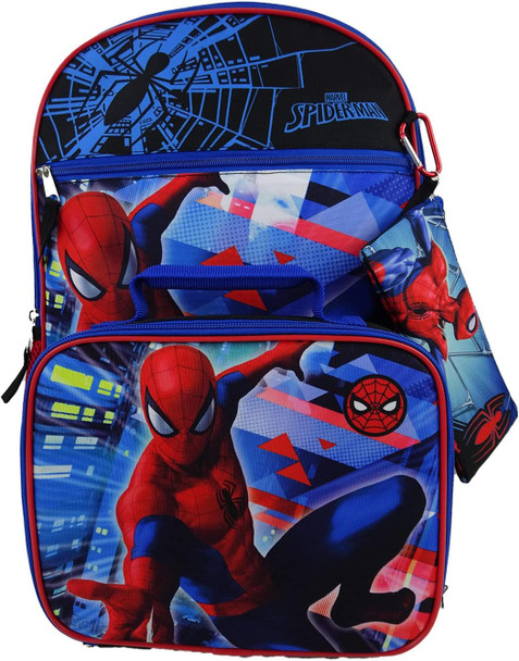 Bioworld Licensed Marvel Spider-Man 4 Piece Backpack Set