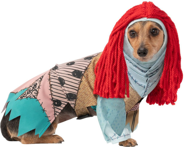 Nightmare Before Christmas Sally Pet Dog Costume Clothes Dress Up SM-XXL
