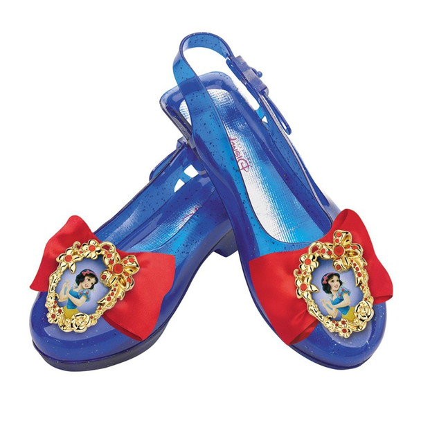 Disney Snow White Sparkly Blue Jelly Shoes Princess Girls Costume Accessory