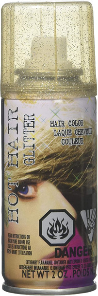 Hot Hair Gold Glitter Spray Temporary Hair Color Costume Accessory Make-Up