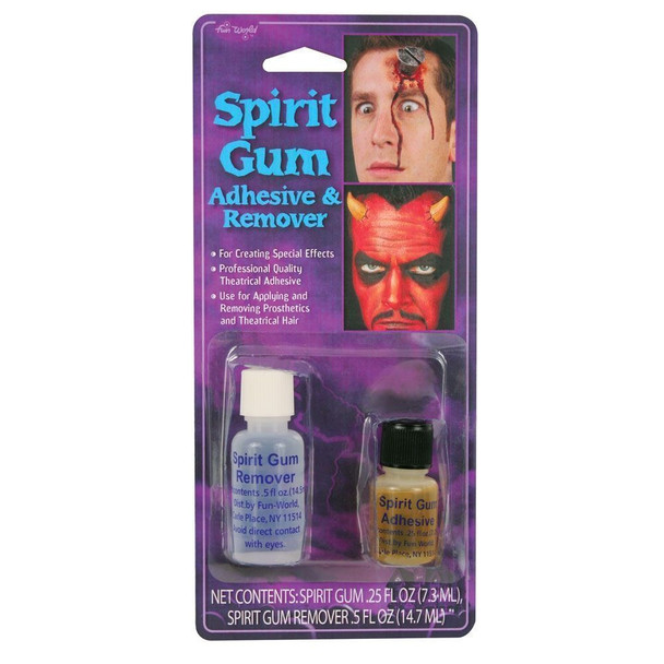 Spirit Gum and Prosthetics Hair Adhesive Remover Make up Costume Accessory New