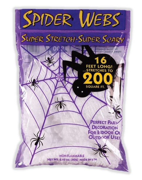 Super Stretchy White Spider Web Halloween Decoration Haunted House Home Decor