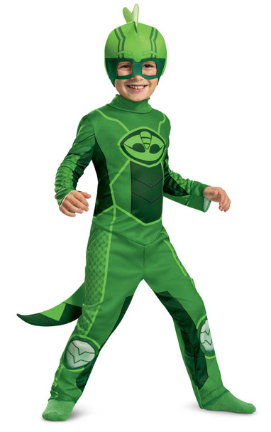 Licensed PJ Masks New Gekko Classic Toddler Child Costume 4-6 Green Jumpsuit