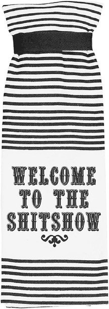 Twisted Wares Hang Tight Towel Welcome To The Sh't Show Hand Towel 17"x22"