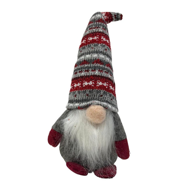 Christmas Gnome Buddy Holiday Home Decoration Striped Sweater Hat