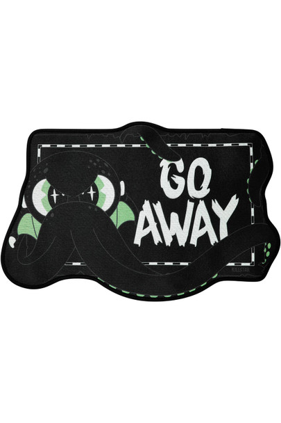 Killstar Rug 'Go Away' Black Doormat Goth Home Decor