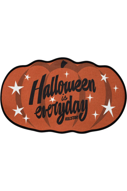 Killstar Rug 'Halloween Is Everyday' Orange Doormat Goth Home Decor