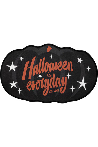 Killstar Rug 'Halloween Is Everyday' Black Doormat Goth Home Decor