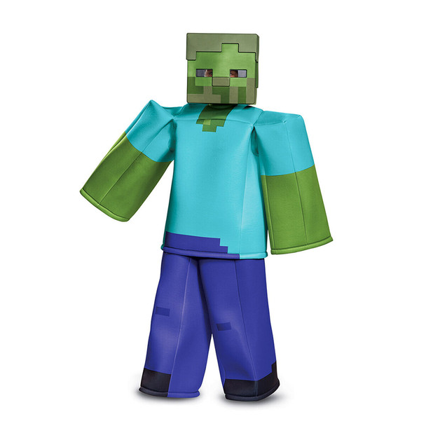 Licensed Minecraft Zombie Prestige Video Games Child Halloween Costume LG 10-12