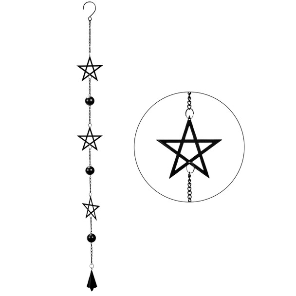Pacific Giftware Pentagram Stars String Hanging Decoration Wind Chime