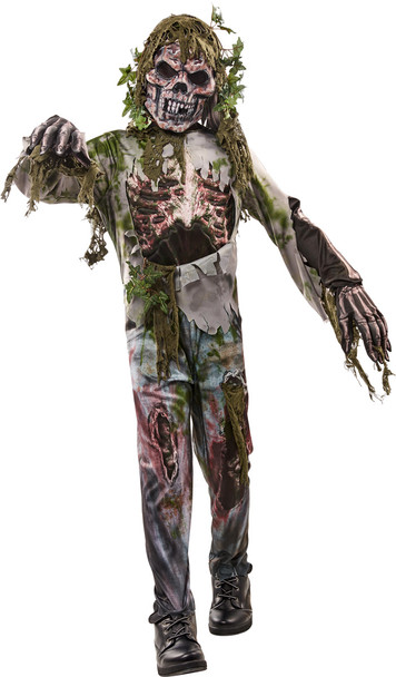 Rubie's Horrorland Creepy Swamp Zombie Child Halloween Costume MEDIUM 7-8