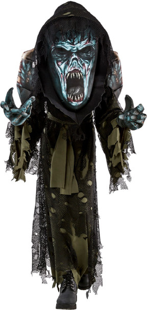 Rubie's Horrorland Zombie Robe & Mask Child Halloween Costume LARGE 12-14