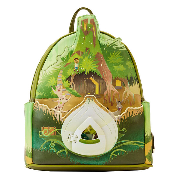 Loungefly Dreamworks Shrek Happily Ever After Swamp Scene Mini Backpack Bag