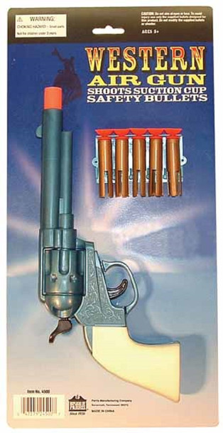 Western Air Pistol Plastic Gun Set Suction Bullets Adventure Replica Toy Prop