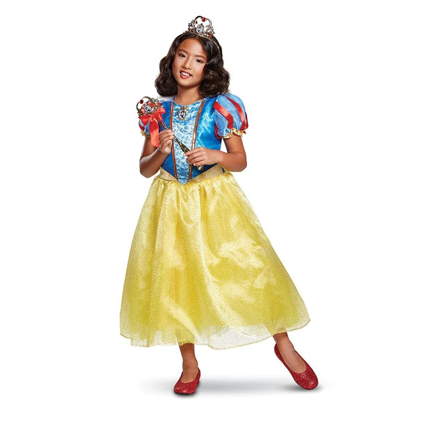 Deluxe Disney Princess Snow White Child Costume Girls Fancy Dress XS 3T-4T