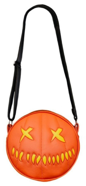 Trick or Treat Studios Sam O Lantern Pumpkin Halloween Purse Lit Crossbody Bag
