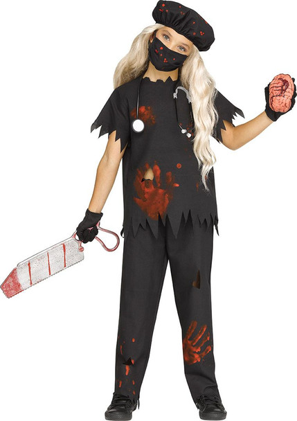 Fun World Deadly Doctor Bloody Unisex Child Halloween Costume MEDIUM 8-10