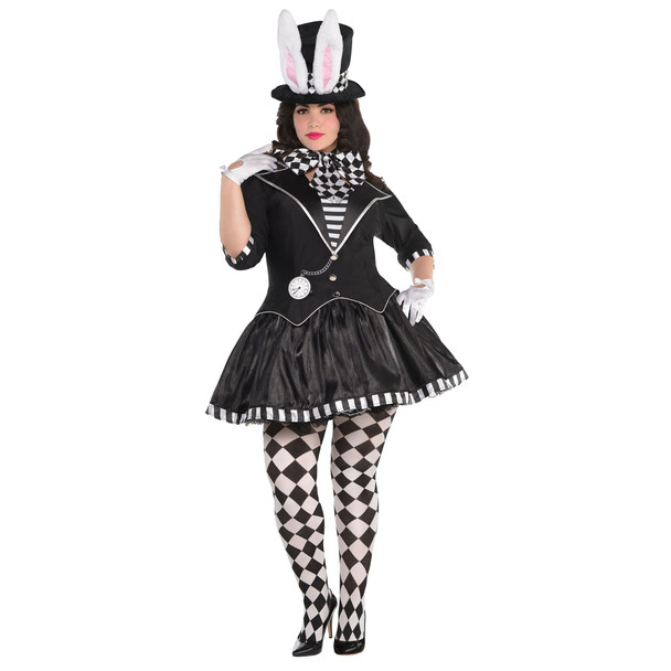 Dark Mad Hatter Adult Women's Costume Fancy Dress XL 14-16