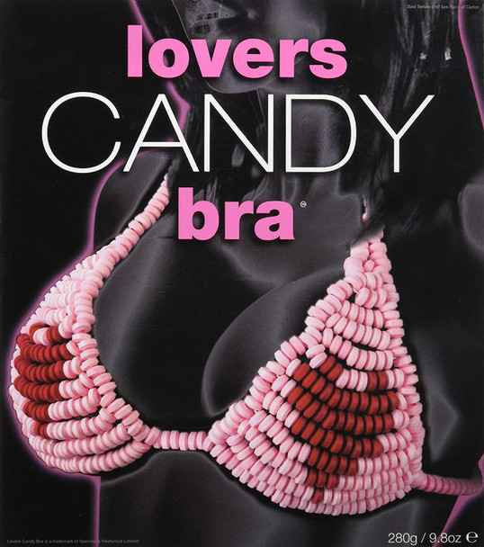 Lovers Edible Hard Heart Shaped Candy Bra Valentine's Day Lingerie Gift