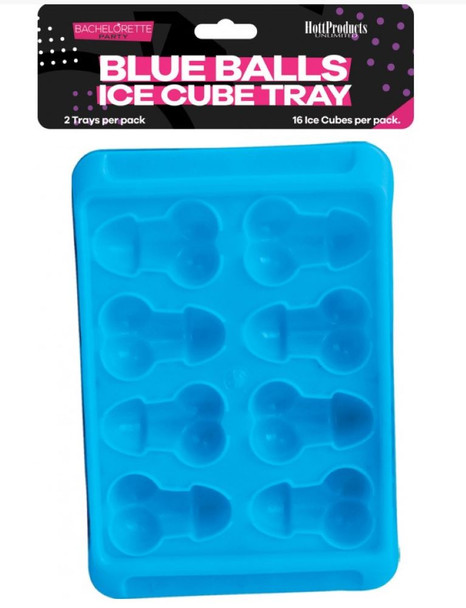 Hott Products Blue Balls Pecker Shaped Ice Cube Tray Penis Adult Novelty Gift