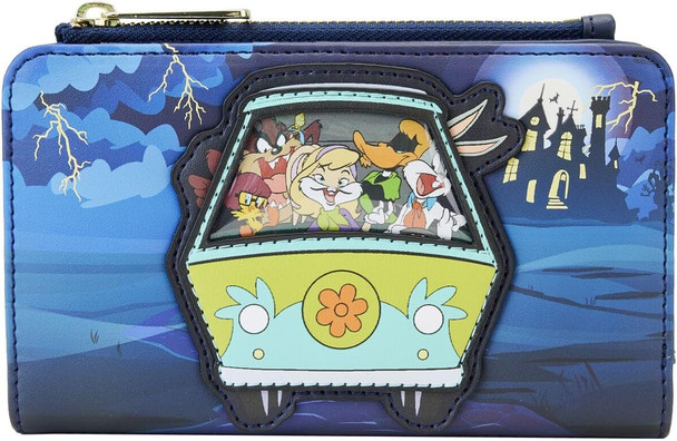 Loungefly WB 100th Anniversary Looney Tunes Scooby Mash Up Flap Wallet