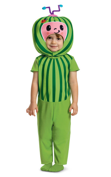 Moonbug Cocomelon Melon Jumpsuit & Headpiece Toddler Costume 2T