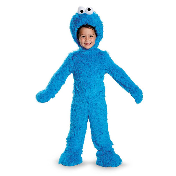 Licensed Sesame Street Cookie Monster Deluxe Plush Costume Infant 12-18 Months