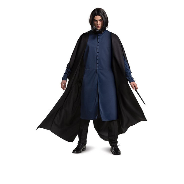 Harry Potter's Severus Snape Deluxe Adult Costume Wizard Robe Plus XXL 50-52