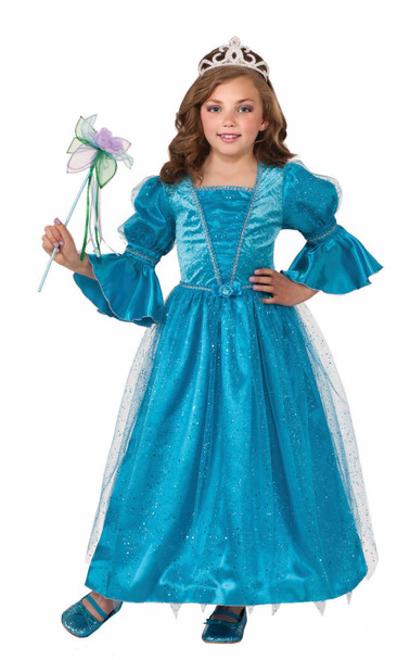 Water Lily Princess Girls Costume Fancy Dress Gown Child LARGE 12-14