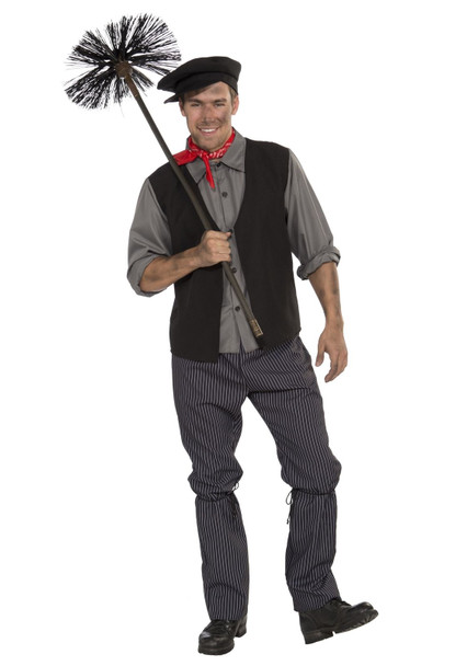 Chimney Sweep Men Adult Costume Standard Victorian Character Mary Poppins Style