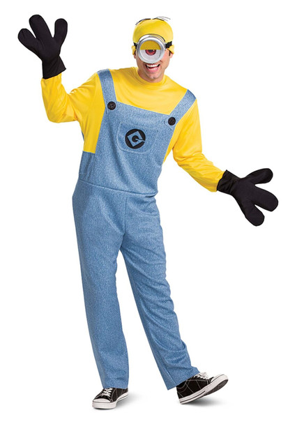 Despicable Me Movie Minions Stuart Minion Deluxe Adult Halloween Costume LG-XL