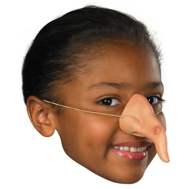 Nose'n Around Nude Color Witch Nose On Elastic Halloween Costume Accessory
